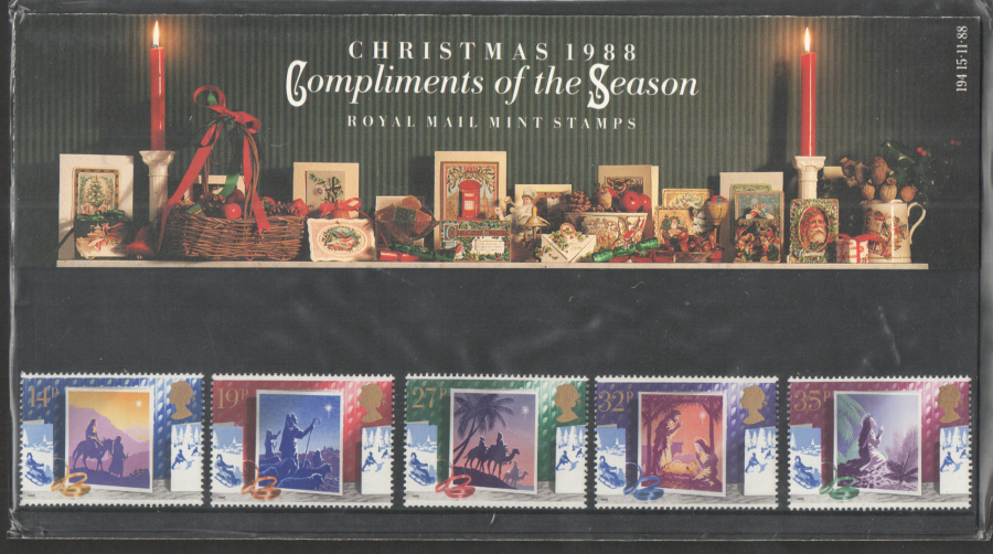 (image for) 1988 Christmas Royal Mail Presentation Pack 194 - Click Image to Close